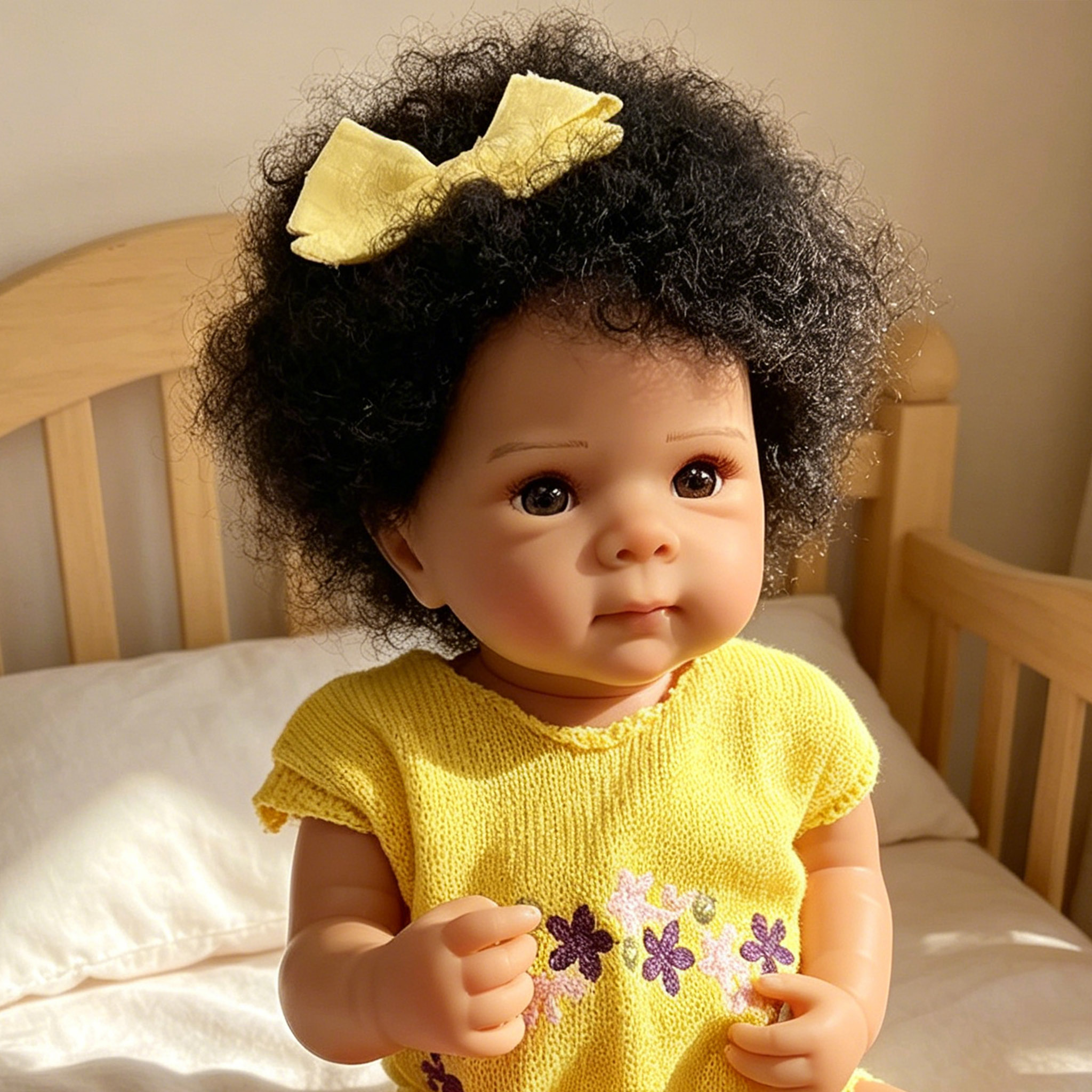 19inch Reborn Doll Dark Skin F - Baby Products For Curly Hair recensione e prezzo