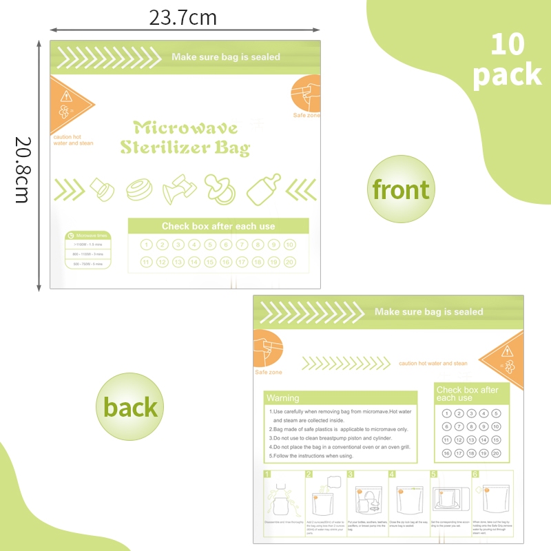 10Pcs Reusable BPA Free Microw - Zwitsal Baby Products recensione e prezzo