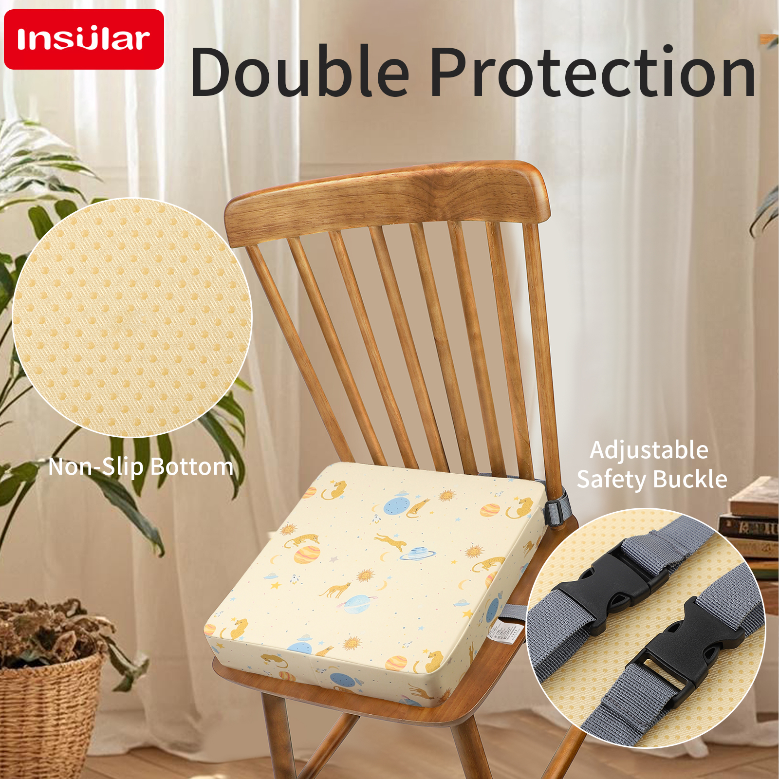 INSULAR Waterproof Non-Slip Hi - Baby High Chair Booster recensione e prezzo