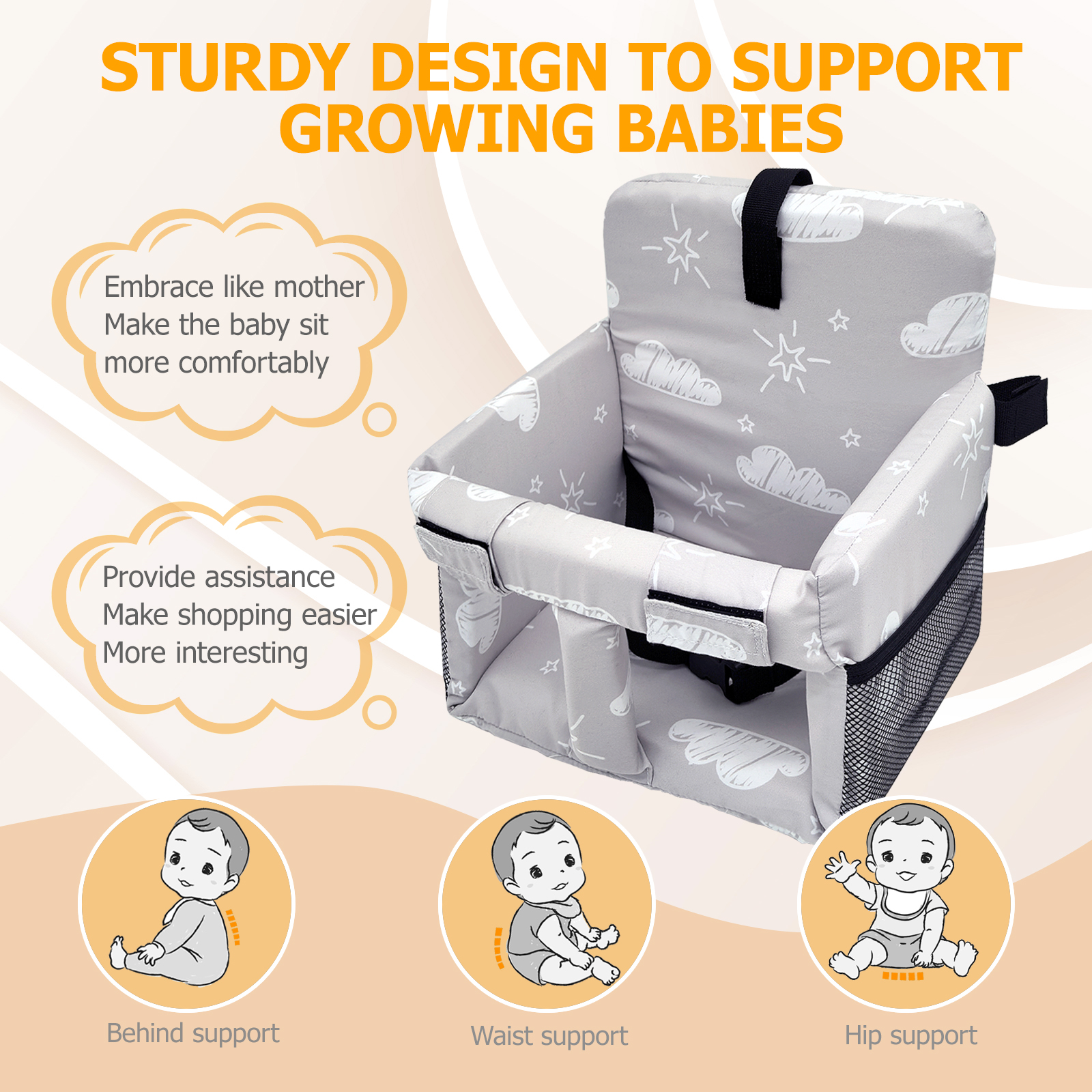 Shopping Cart Cover for Baby,  - Baby High Chair Booster recensione e prezzo