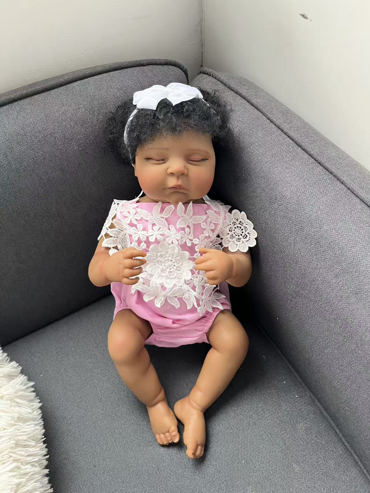 48CM Reborn Peaches Silicone B - Baby Products For Curly Hair recensione e prezzo