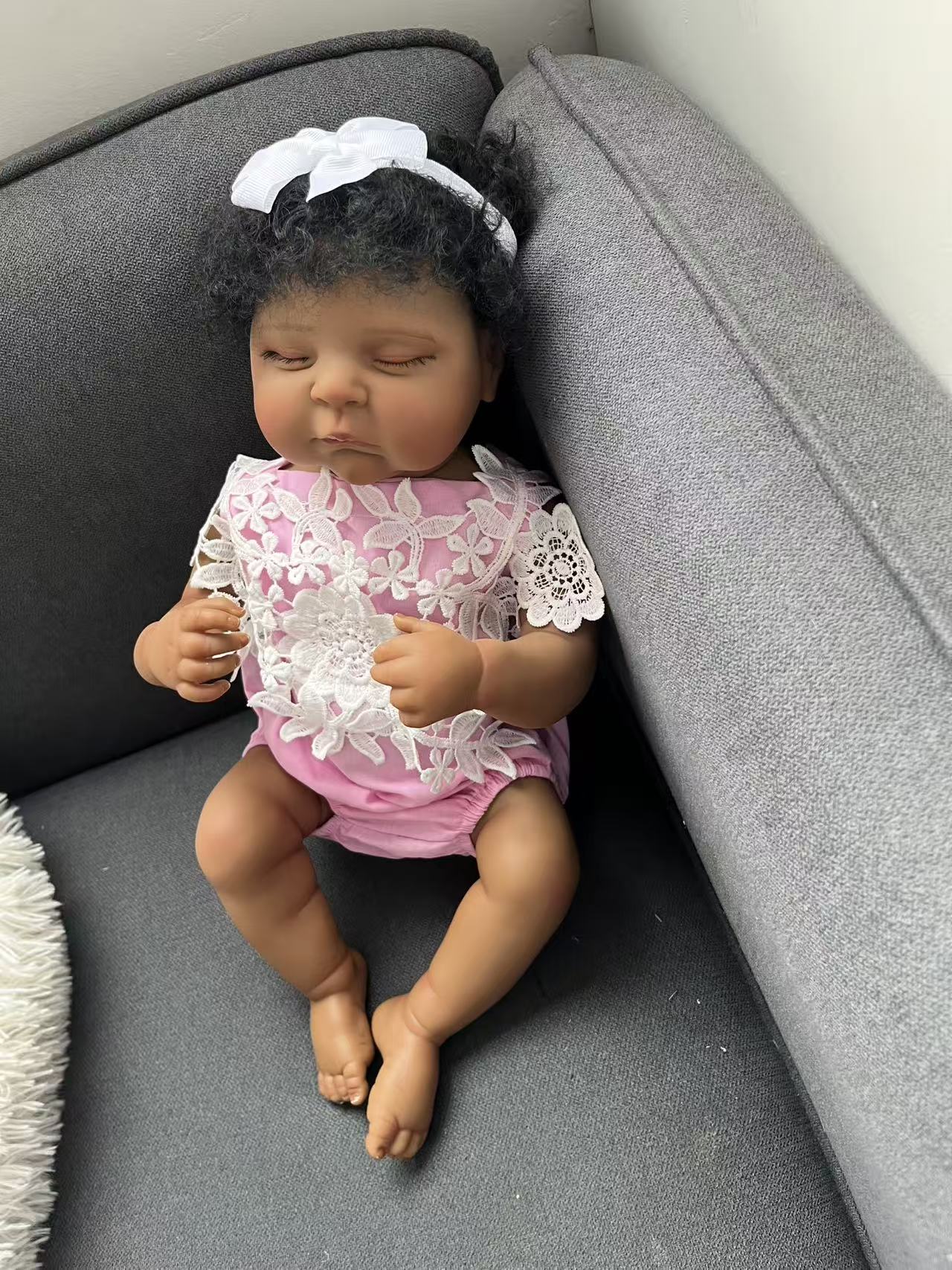 48CM Reborn Peaches Silicone B - Baby Products For Curly Hair recensione e prezzo